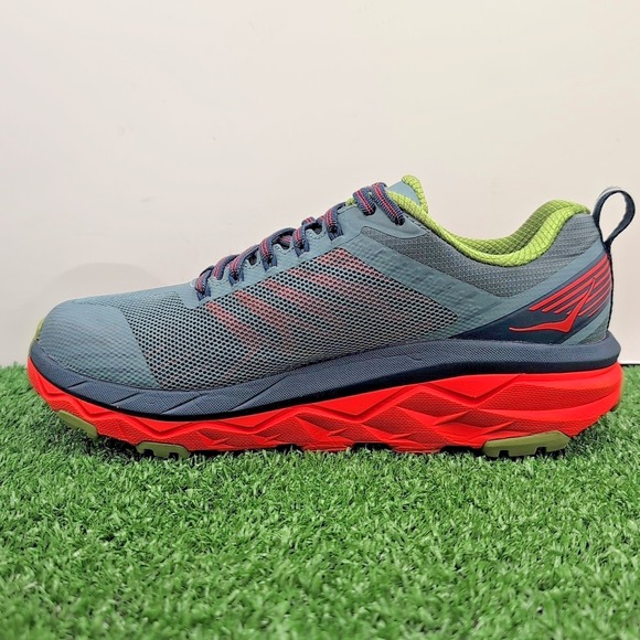 Hoka One One Challenger ATR 5 Shoes Mens 7 2E Wide Thyme/ Fiesta Active Sneakers